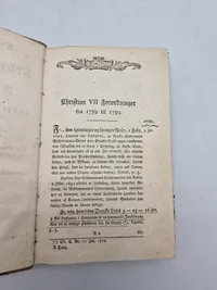 Chronologisk Register over de Kongelige Forordninger og Aabnc Breve, Same andre trykte Anordninger, som fra Aar 1789-92