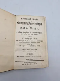 Chronologisk Register over de Kongelige Forordninger og Aabnc Breve, Same andre trykte Anordninger, som fra Aar 1789-92