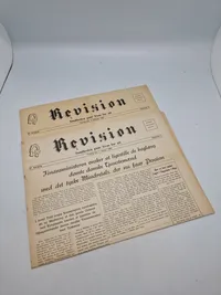 Originale eks af avisen “Revision” som var kendt for at hjælpe tidligere frikorps soldater mm