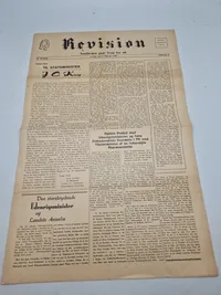Originale eks af avisen “Revision” som var kendt for at hjælpe tidligere frikorps soldater mm