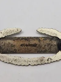Original WWII U.S. Army Combat Infantry Badge CIB Sterling Silver sjælden 2 delt udgave