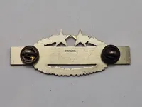 Original WWII U.S. Army Combat Infantry Badge CIB Sterling Silver - 3rd Award