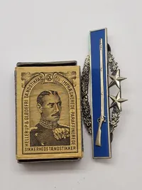 Original WWII U.S. Army Combat Infantry Badge CIB Sterling Silver - 3rd Award