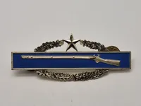 Original WWII U.S. Army Combat Infantry Badge CIB Sterling Silver - 2nd Award