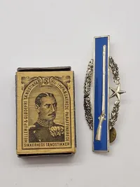 Original WWII U.S. Army Combat Infantry Badge CIB Sterling Silver - 2nd Award