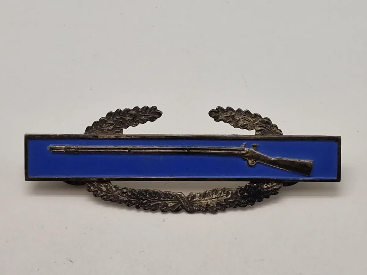 Original WWII U.S. Army Combat Infantry Badge CIB Sterling Silver