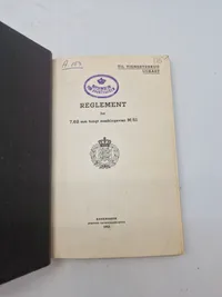 Reglement for maskingevær M/51