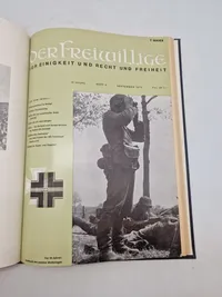 Originalt indbundet blad fra SS veteran forening