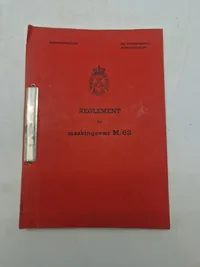 Reglement for maskingevær M/62