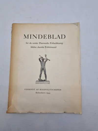 Mindeblad for de under Danmarks Frihedskamp faldne danske politimænd