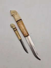 Veludførte finske knive med greb af ben
