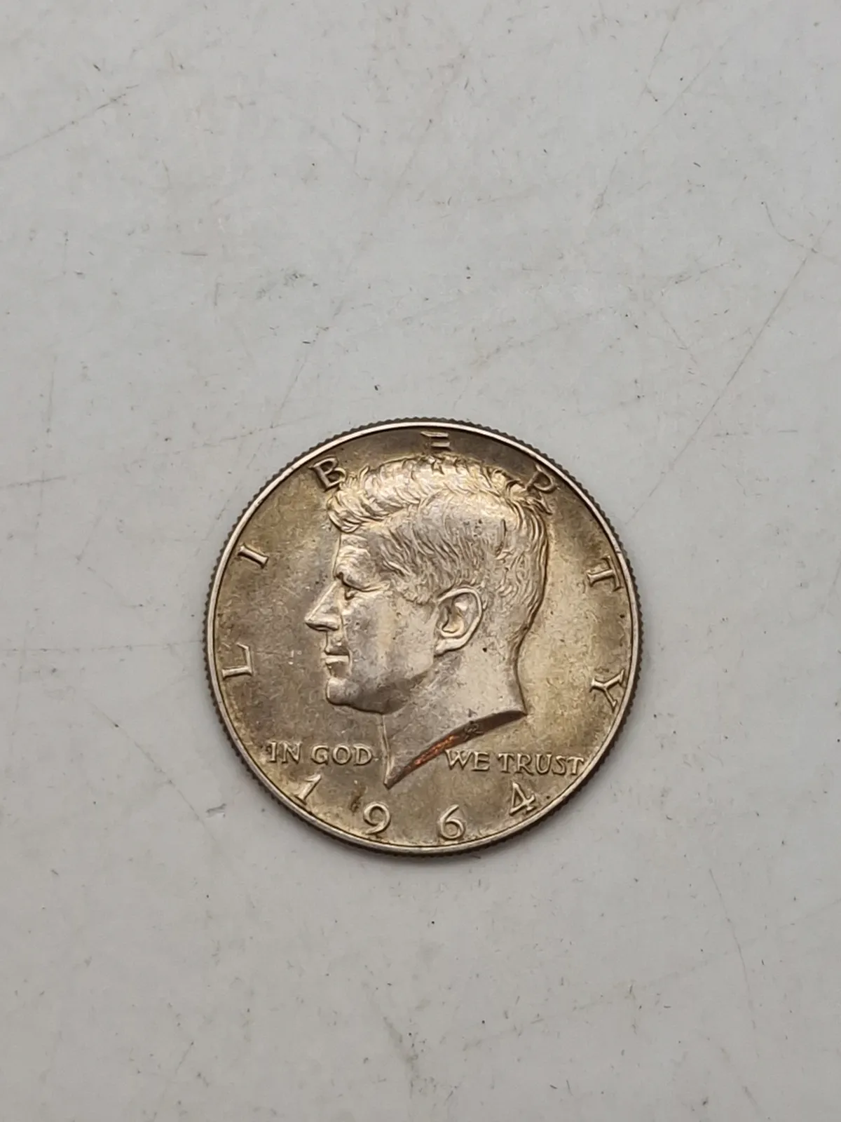Sølv mønt USA 1/2 dollar 1964 vægt 12,5g