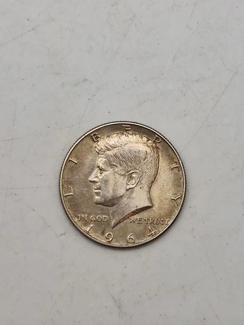 Sølv mønt USA 1/2 dollar 1964 vægt 12,5g