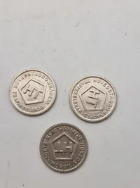 Blandede medaljer - Gas, transportmønter osv.