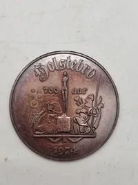 By mønt Holstebro 1974 700 aar jubilæum