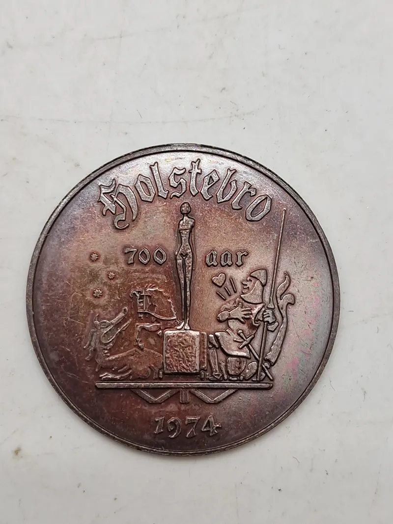By mønt Holstebro 1974 700 aar jubilæum