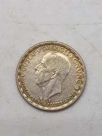 Sølvmønt svensk 1kr. 1948 - 1949 - 7gram