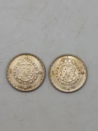 Sølvmønt svensk 1kr. 1948 - 1949 - 7gram