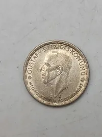 Sølvmønt svensk 1kr. 1948 - 1949 - 7gram