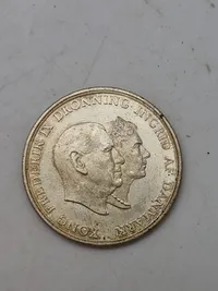 Sølvmønt DK jubilæum 5kr. 1960