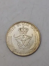 Sølvmønt DK jubilæum 5kr. 1960