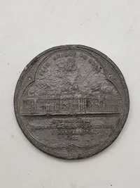 Stor bly medalje 63,48g Industri og Kunstudstilling 1872