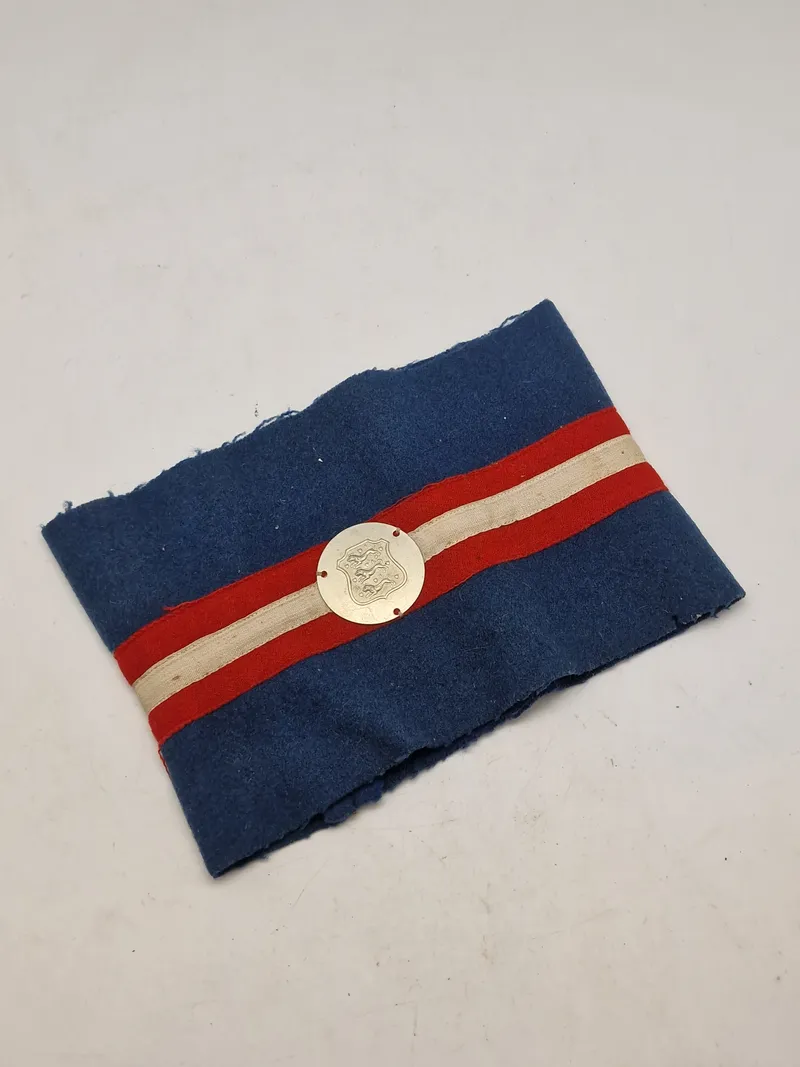 Originalt armbind fra den danske modstandsbevægelse