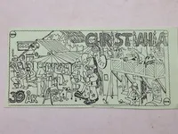 2 stk. originale gøglergæld fra arrangement på Christiania