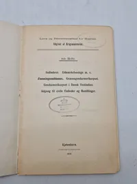 Originalt hæfte - Love og bestemmelser for hæren