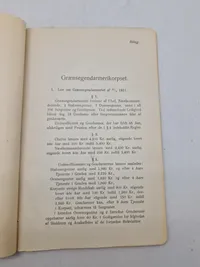 Originalt hæfte - Love og bestemmelser for hæren