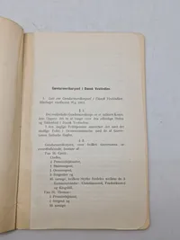 Originalt hæfte - Love og bestemmelser for hæren
