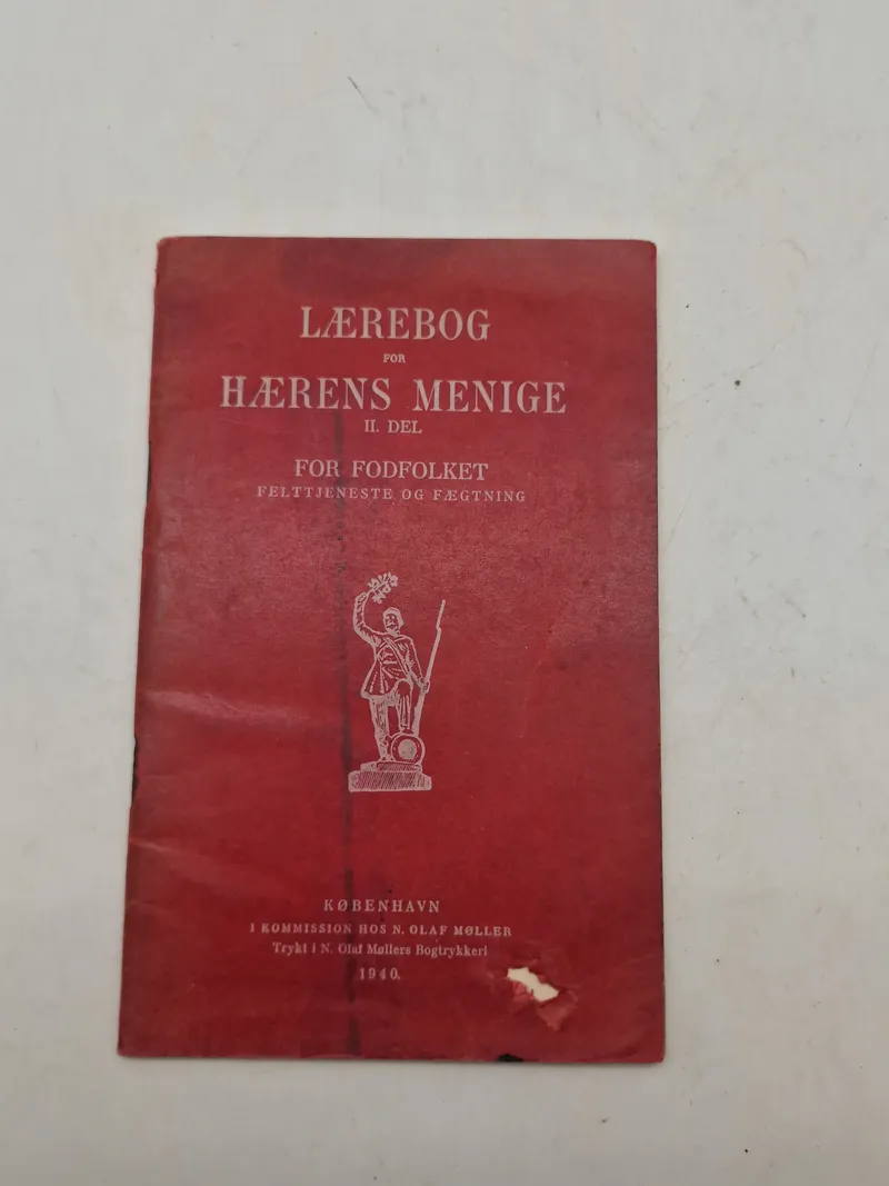 Original lærebog for hærens menige