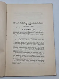 BESKRIVELSE AF 120 mm 45 KALIBER LANG, HURTIG- SKYDENDE STAALKANΟΝ Μ. 1912.