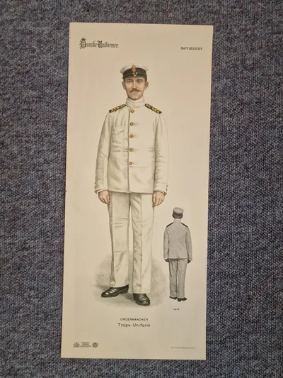 Originalt billede - “Danske uniformer” Vest indien