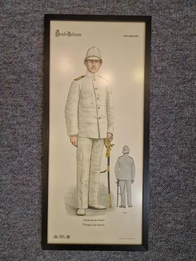 Originalt billede - “Danske uniformer” Vest indien