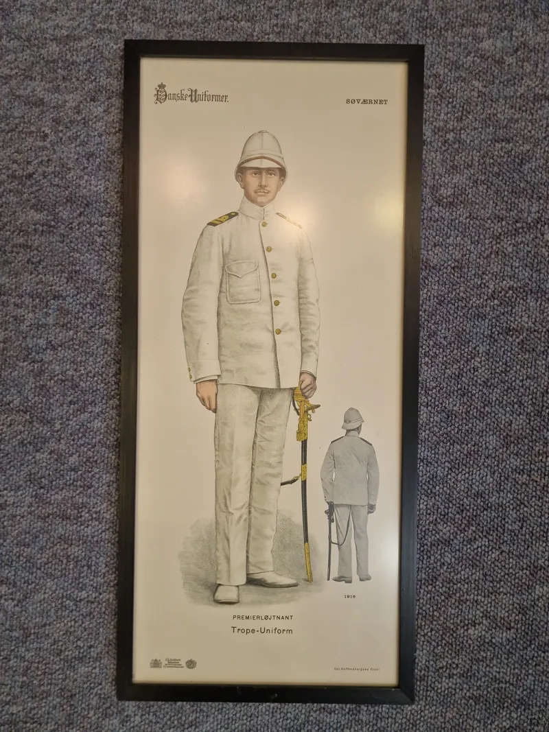 Originalt billede - “Danske uniformer” Vest indien
