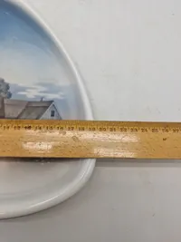 Original porcelæns skål - håndmalet/Lyngby