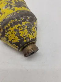 Sjælden original dansk Haandbombe model 1923, til øvelseskast og undervisningsbrug. Typen ses sjældent til salg