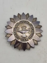 US Army Command and General Staff College International Graduate Badge mm