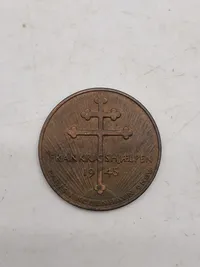 Original mønt - Frankrigshjælpen 1945
