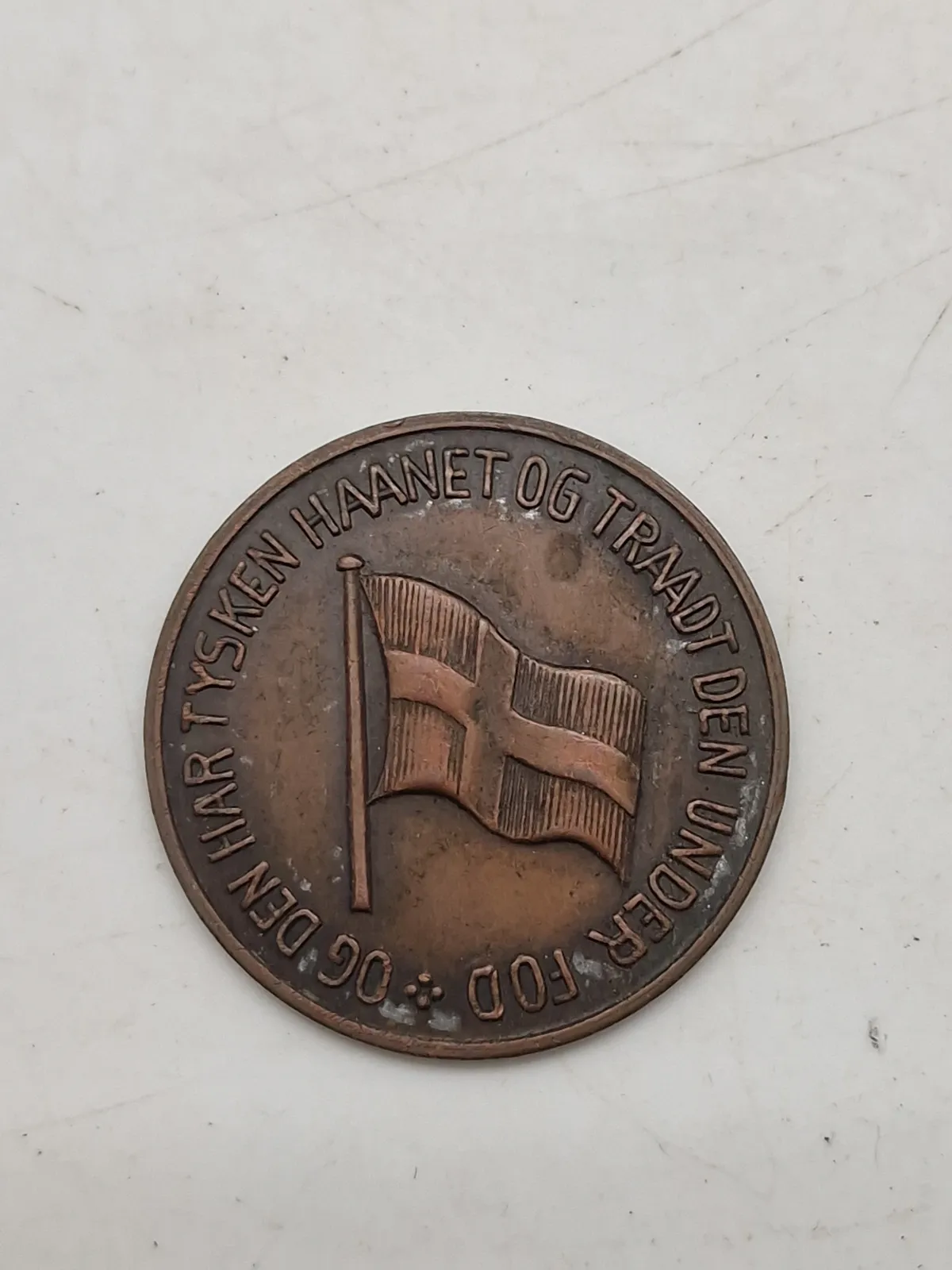 Original dansk mindemønt - ww2