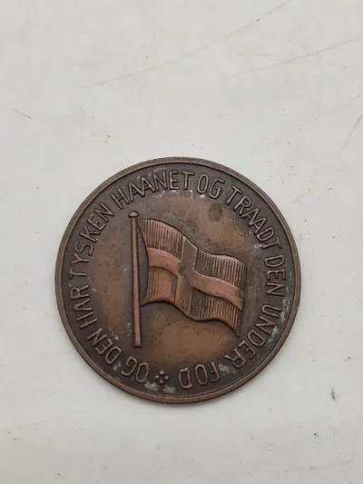 Original dansk mindemønt - ww2