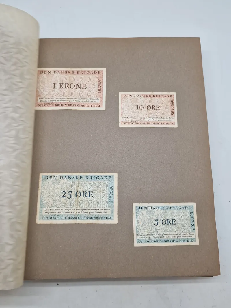 Originalt foto album den Danske brigade i Tyskland