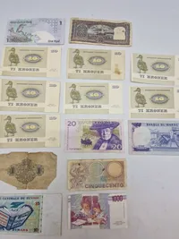Samling pengesedler