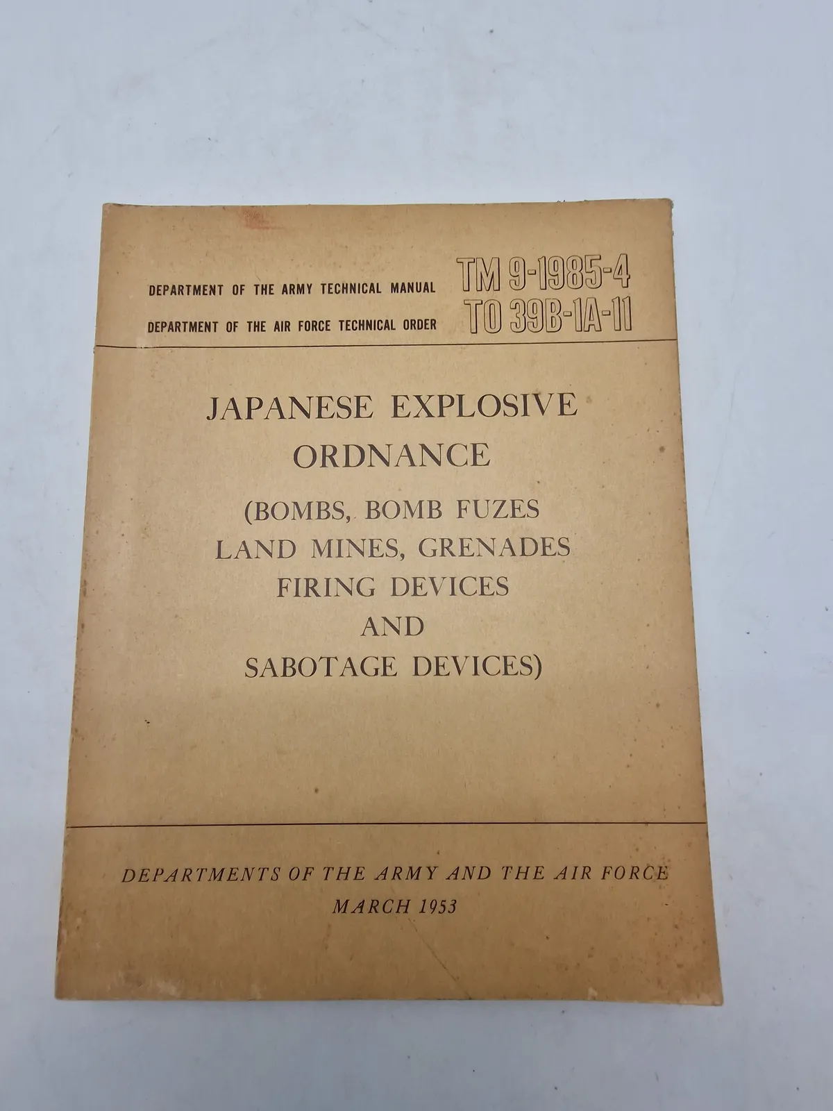 Japanese explosive ordnance