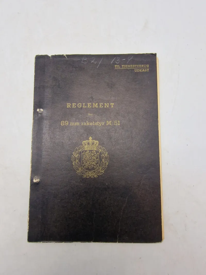 Reglement for 89 mm raketstyr M/51