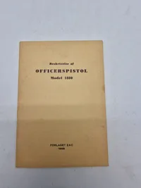Beskrivelse af officers pistol M/1880