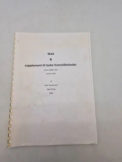 WaA og supplement til tyske fremstiller koder