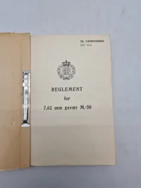 Reglement for 7,62 mm gevær M/50