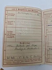 Sjældent originalt lot tildelt til tysk soldat i København - wehrpas og urkunde godt udfyldt